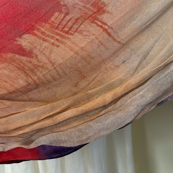 Bl-nk London for Anthropologie Abstract Print Peasant Style Blouse - Picture 3 of 6